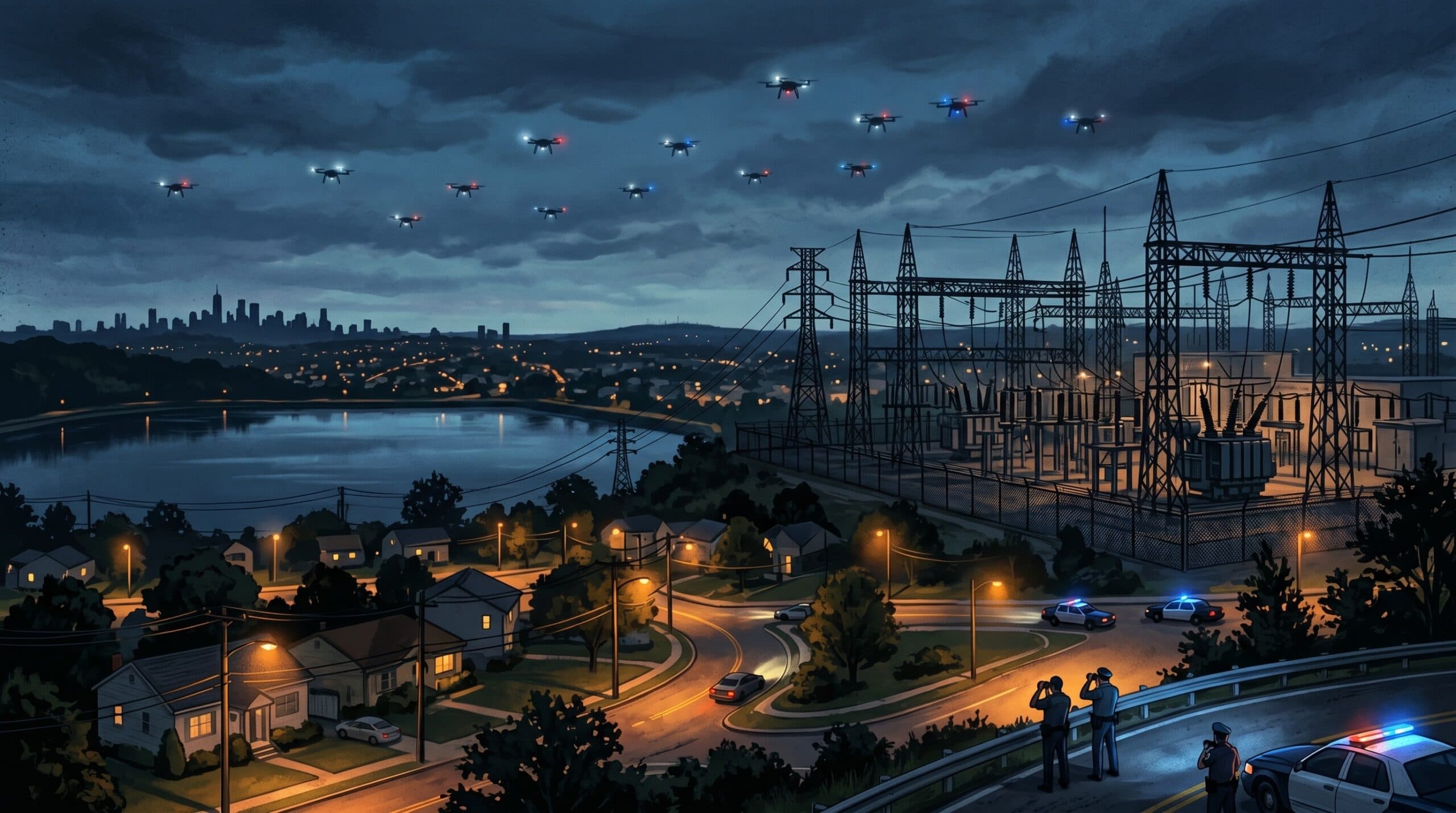 Drones over New Jersey Critical Infrastructure