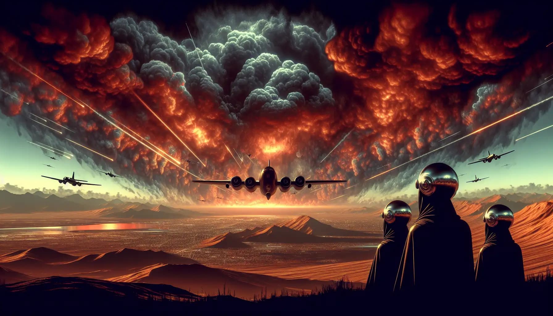 Blast from the Shadows: The Apocalyptic Symphony of Airstrikes and Political Theater