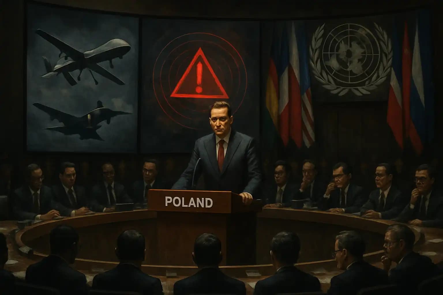 Red Lines and Rogue Drones: Poland’s UN Showdown with Russia Over Airspace Incursions